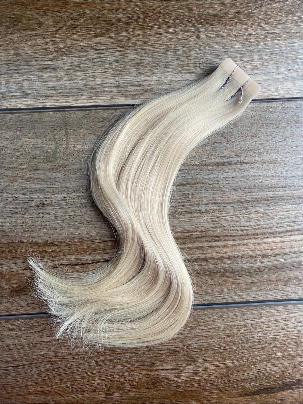 Bleach Blonde Tape In Extensions 12 Inch 30g 20Pcs #60 Human Hair